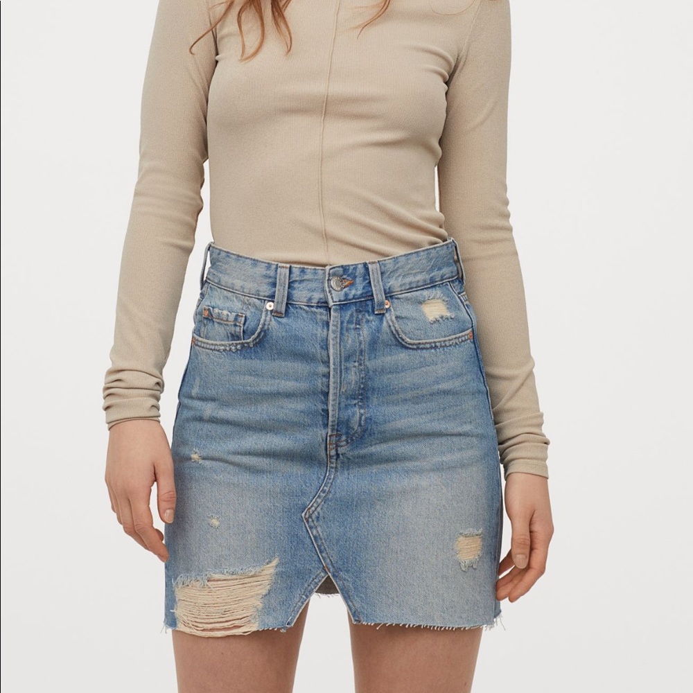 H&M denim skirt
